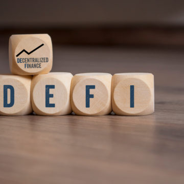 Cubes,,Dice,Or,Blocks,With,Acronym,Defi,-,Decentralized,Finance Small Business Loan Protocol Defactor symbolizes $100 million in bonds